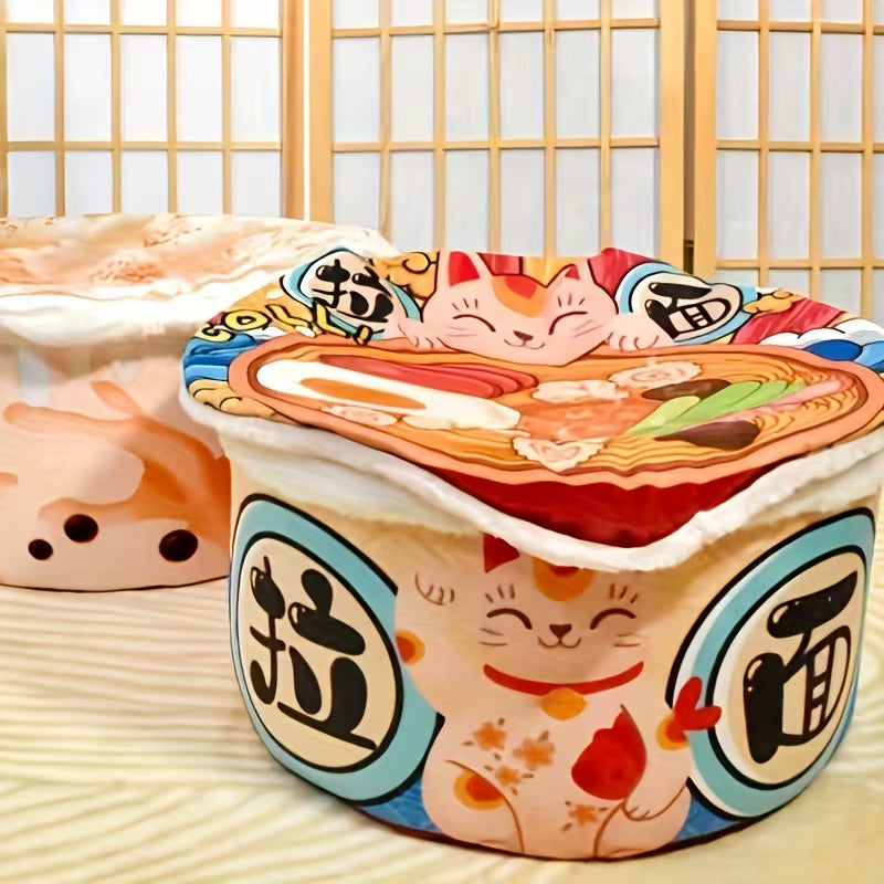 Pet Dog Cat House Kennel Super Large Instant Noodle Warm Dog Cat Nest Beds Cushion Cup Cozy Nest